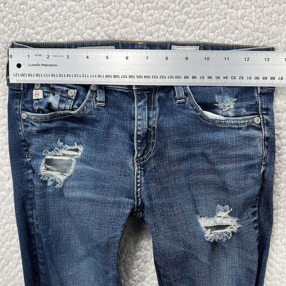AG Adriano Goldschmied Jeans The Stilt Cigarette Leg Women’s 26R Distressed - Picture 13 of 15
